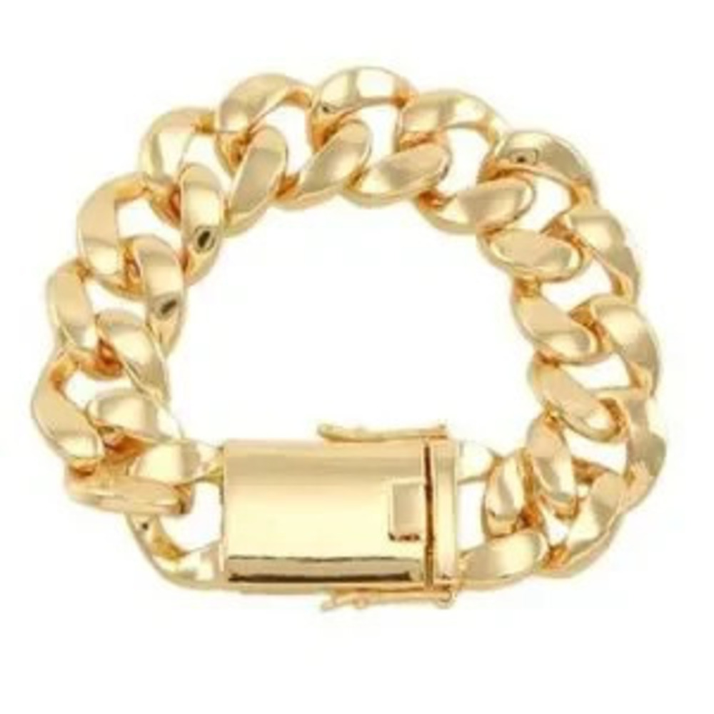 Gold Chunky Link Bracelet (1220)